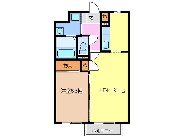 稲沢駅 徒歩15分 2階の物件間取画像